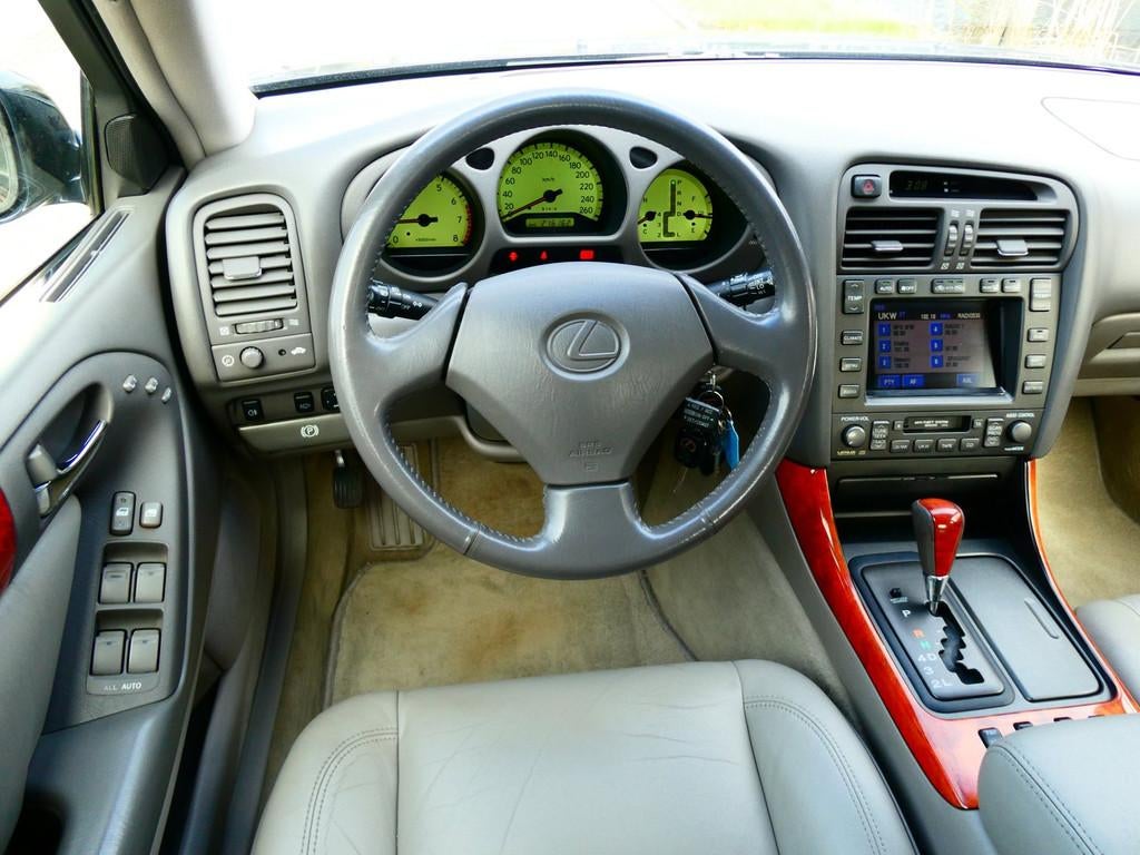 Lexus GS 300 Exe Aut. 1e eig. Youngtimer Clima Leder Navi Tr, Auto's, Lexus, Achterwielaandrijving, Gebruikt, Beige, 2000 kg