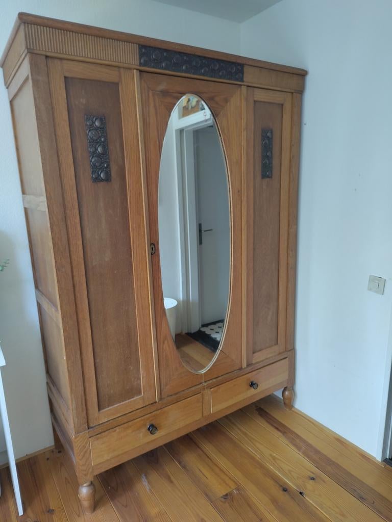 Antieke kledingkast, Gebruikt, 100 tot 150 cm, 50 tot 75 cm, Ophalen