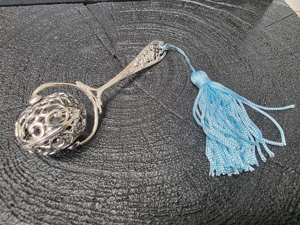 Zilveren miniatuur rammelaar, Verzenden, Zilver