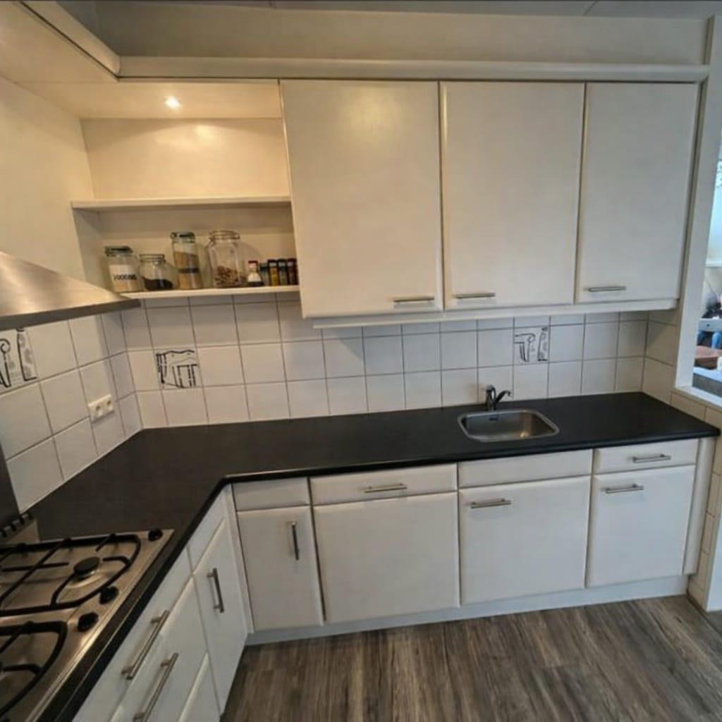 Hoekkeuken met apparatuur + Amerikaanse KoelVrieskast, Ophalen, Gebruikt, Overige materialen, Hoekkeuken