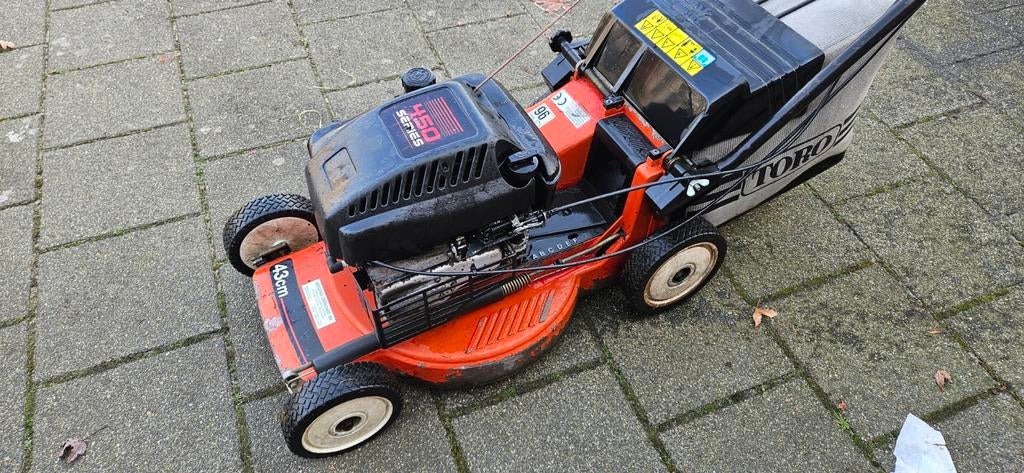 Toro 43 Benzine Grasmaaier - Briggs & Stratton Motor, Ophalen of Verzenden, Gebruikt, Opvangzak