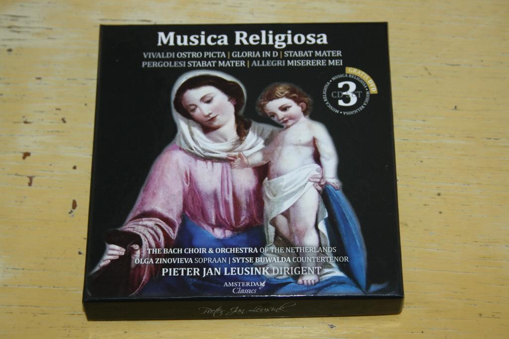 Musica Religiosa Vivaldi Pergolesi Allegr Pieter Jan Leusink, Cd's en Dvd's, Ophalen of Verzenden, Classicisme, Zo goed als nieuw