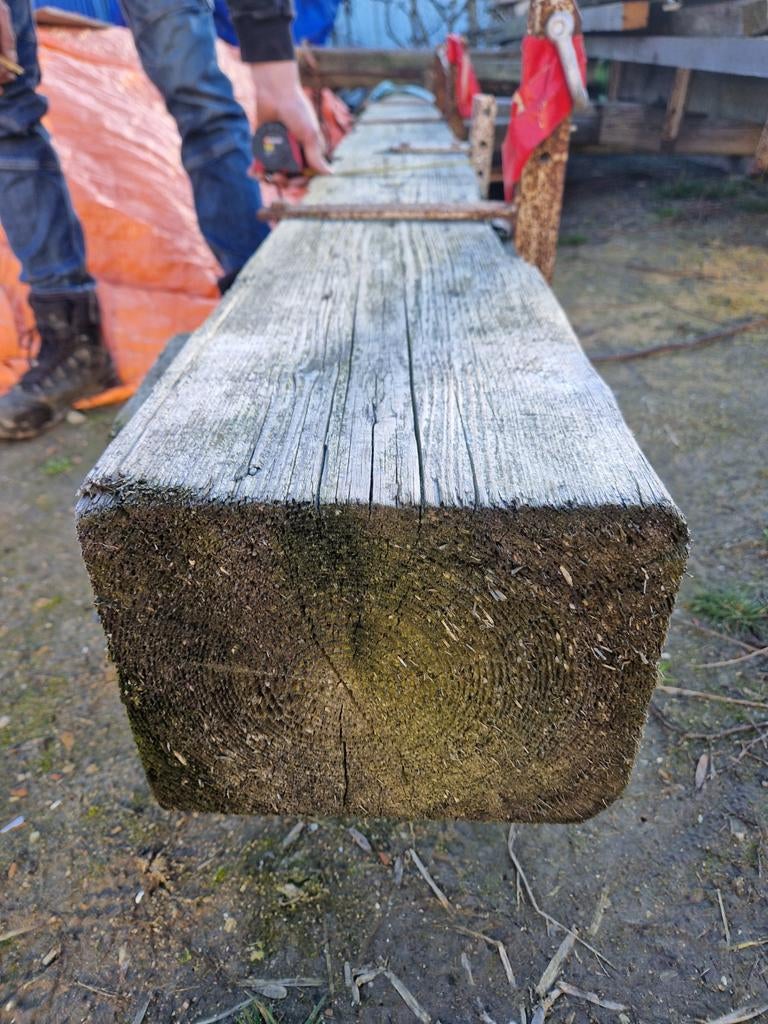 Diverse grenen balken en meerpaal, verschillende afmetingen, Ophalen of Verzenden