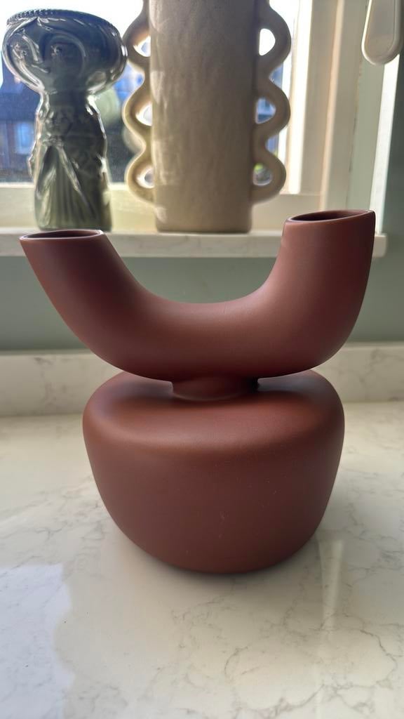 Vaas h&m home., Huis en Inrichting, Woonaccessoires | Vazen, Ophalen, Overige kleuren, Aardewerk of Porselein, Zo goed als nieuw