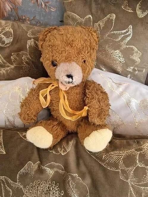 antieke teddybeer teddy 29 cm geheel beweegbaar, Ophalen of Verzenden, Stoffen beer, Overige merken