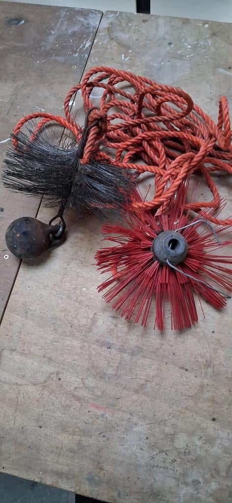 Schoorsteen veeg set, Ophalen