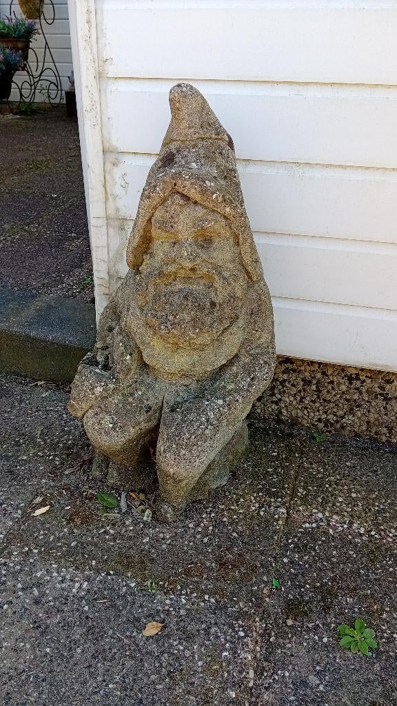 Betonnen Kabouter, Ophalen, Gebruikt, Beton, Tuinkabouter