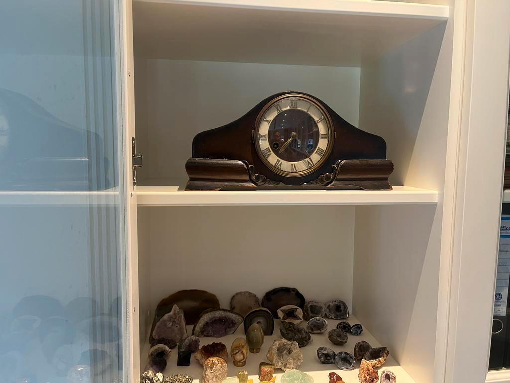 Antieke houten schoorsteenklok - Decoratief en functioneel, Ophalen