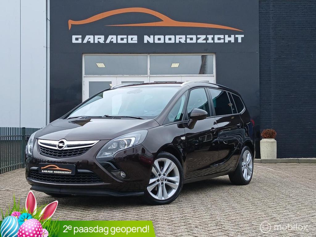 Opel Zafira Tourer 1.4 Cosmo 7-persoons 140pk TURBO NAVIGATI, Gebruikt, 4 cilinders, Bruin, Bedrijf