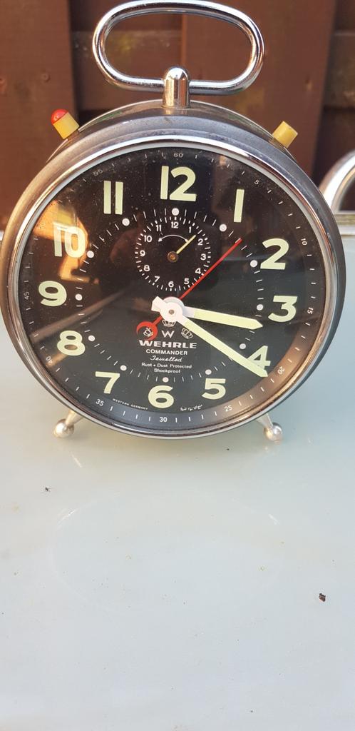 Wekker Wehrle Commander jaren 50 klok, Ophalen