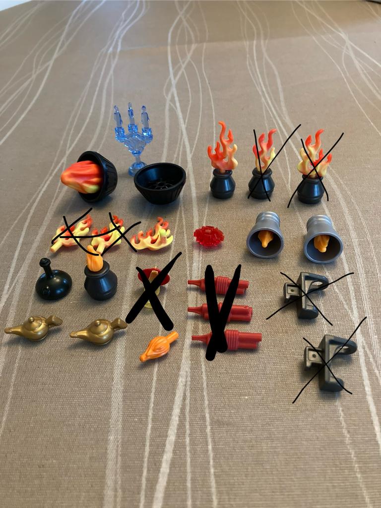 Playmobil vuurtje , kandelaar…., Ophalen of Verzenden, Zo goed als nieuw