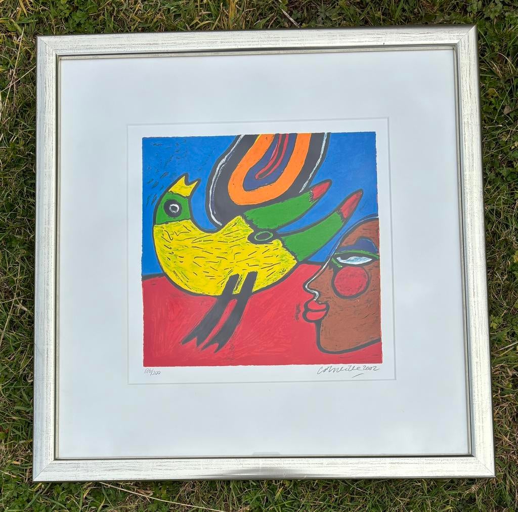 zeefdruk Corneille “Soleil cou coupé II” uit 2002 (186/200), Antiek en Kunst, Kunst | Litho's en Zeefdrukken, Ophalen