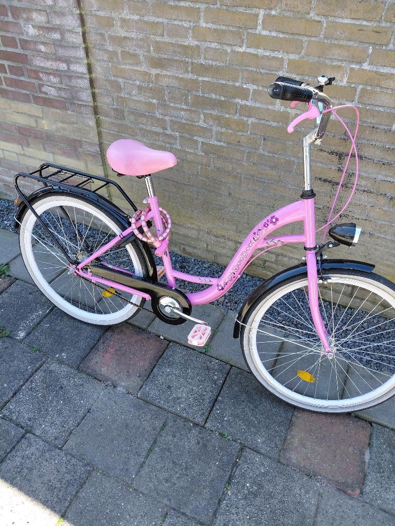 Kinderfiets, Fietsen en Brommers, Fietsen | Meisjes, Handrem, Ophalen, Overige merken, Gebruikt
