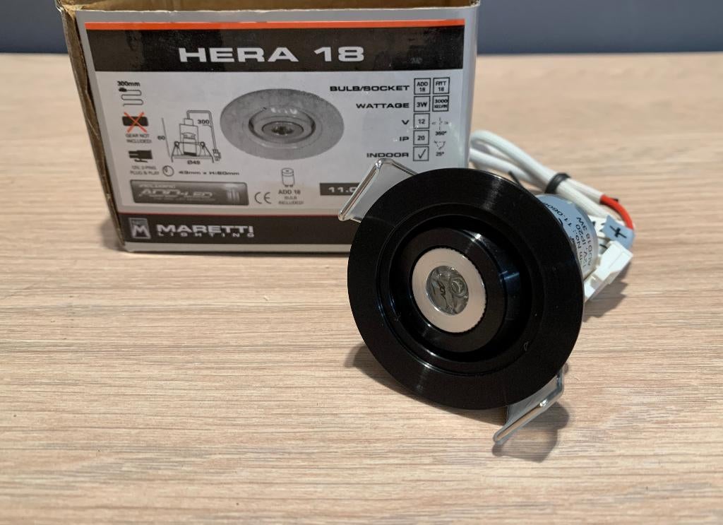 Zwarte spots van Maretti nieuw in doos led twv € 59,00 st, Metaal of Aluminium, Nieuw, Ophalen of Verzenden, Modular Kreon