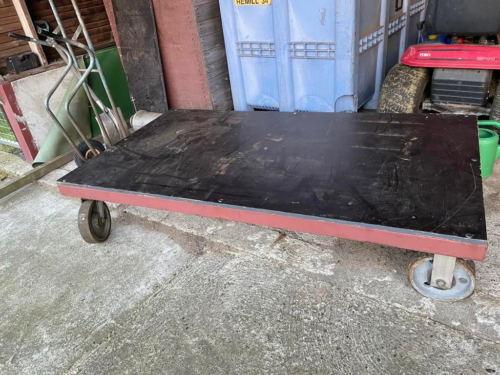 2 robuuste transportkarren - Ideaal voor zware ladingen, 100 liter of meer, Ophalen of Verzenden, Gebruikt, Transportkar