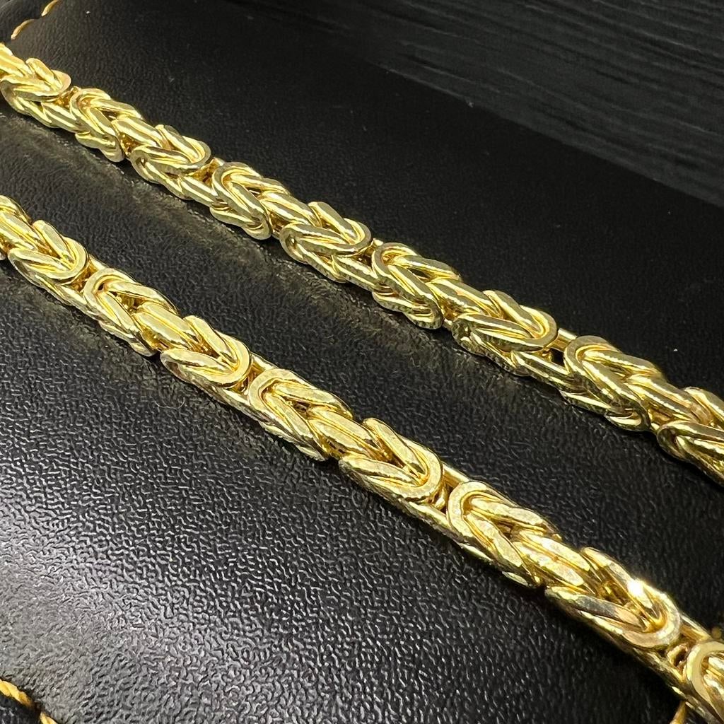 14 karaat gouden koningsketting dik schakel, Ophalen of Verzenden, Nieuw, Goud