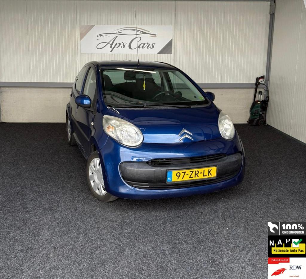 Citroën C1 1.0 5-DRS 2008 Blauw, Auto's, Voorwielaandrijving, C1, 68 pk, Origineel Nederlands