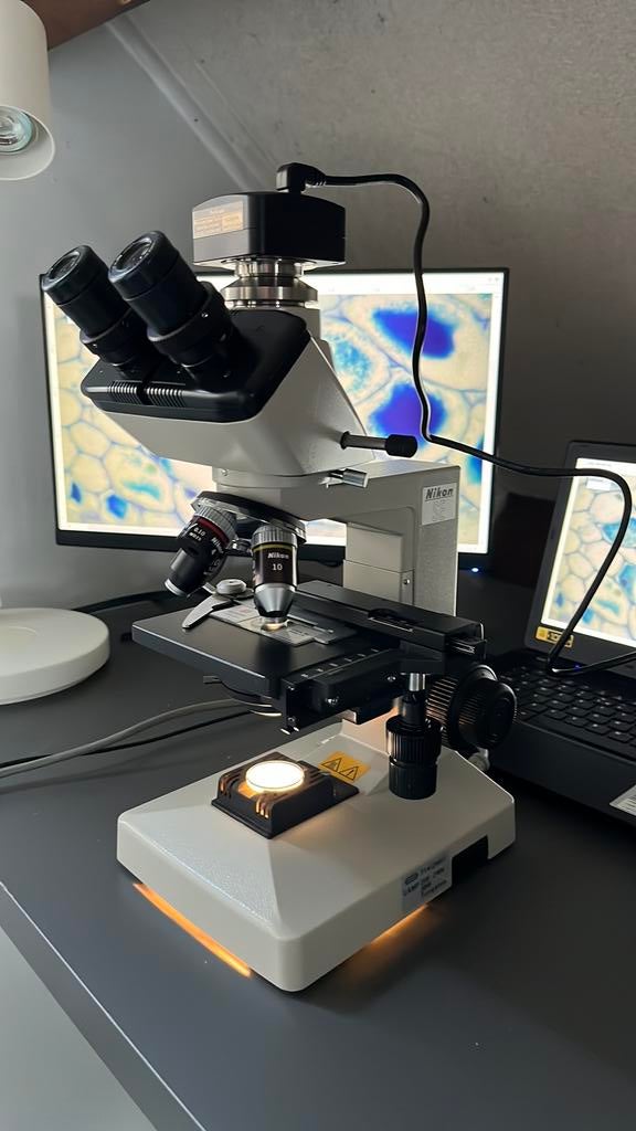 Nikon SE microscoop, Ophalen, Gebruikt, 400x tot 1000x, Biologische microscoop