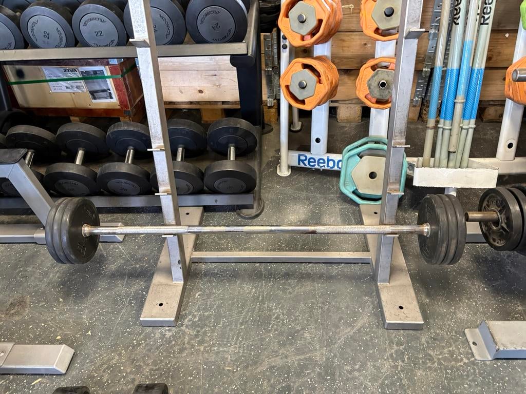 M&f vaste halter stang 40 kg gewicht, Ophalen, Gebruikt, Stang, Halterstangen