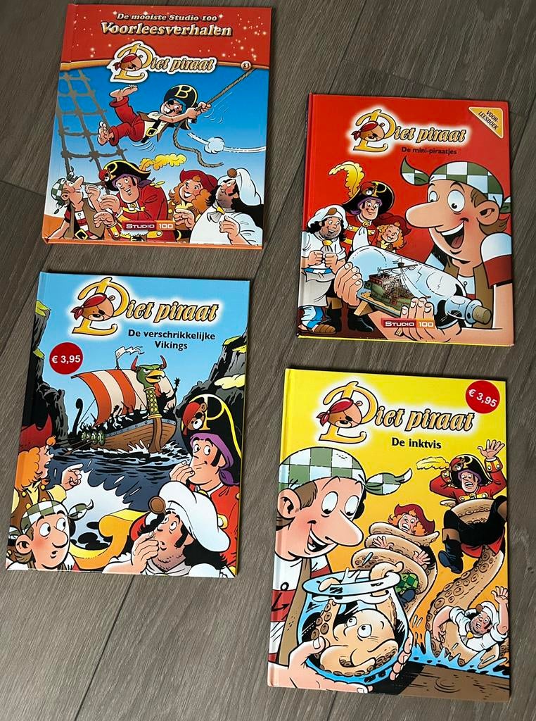 4 Piet Piraat boeken, Ophalen of Verzenden, Zo goed als nieuw
