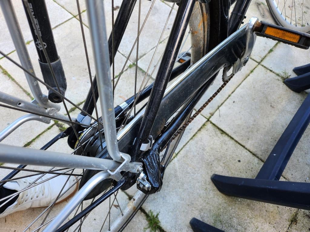 Montego damesfiets, zwart, met bagagedrager, Gebruikt, Versnellingen, 50 tot 53 cm, Ophalen