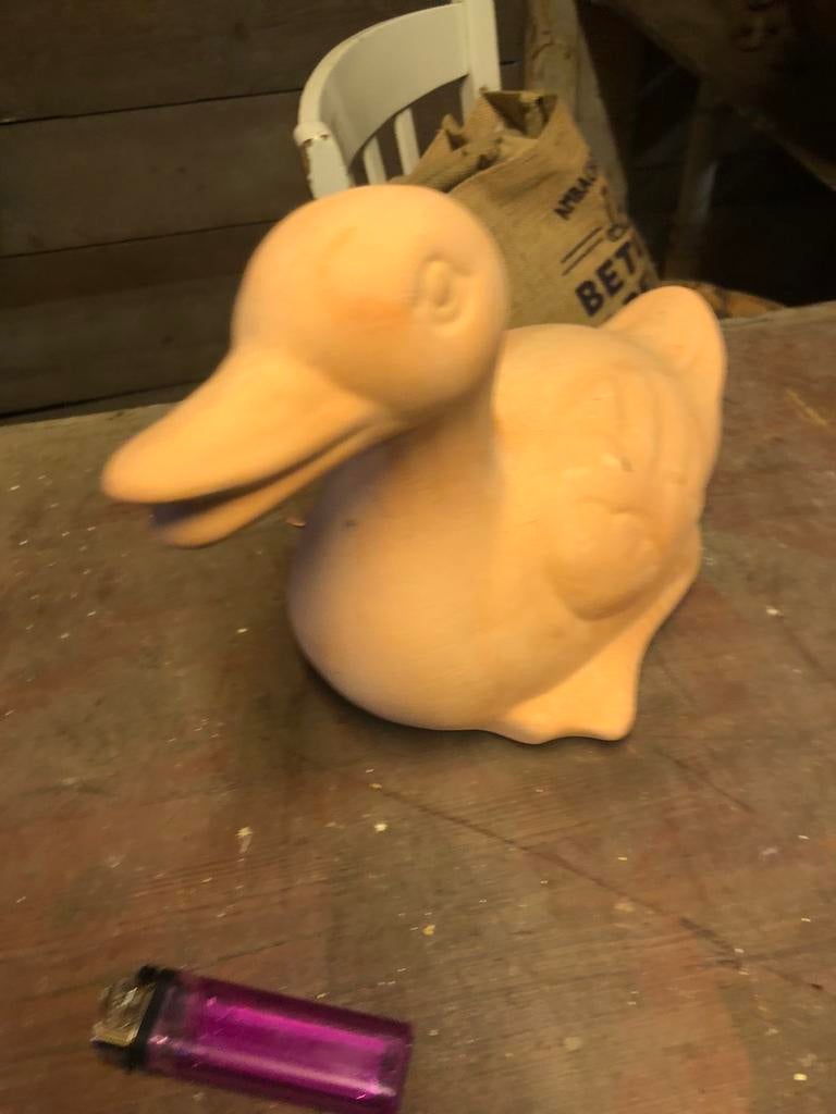 Terracotta eend, Tuin en Terras, Tuinbeelden, Ophalen, Zo goed als nieuw, Steen, Overige typen