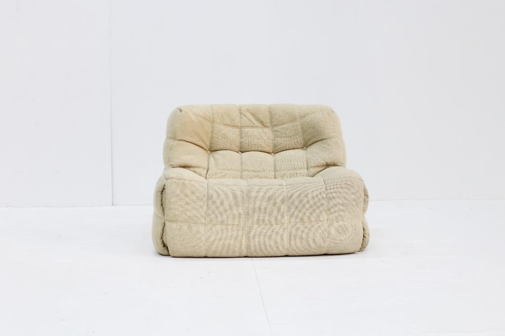 Vintage Ligne Roset Kashima fauteuil Michel Ducaroy, Huis en Inrichting, Fauteuils, Ophalen, Gebruikt, 75 tot 100 cm, 75 tot 100 cm