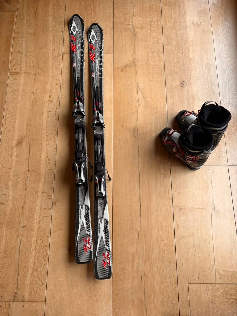 Völkl ac2 unlimited ski’s + tecnica mega +T 29.5, 160 tot 180 cm, Zo goed als nieuw, Ski's, Ophalen