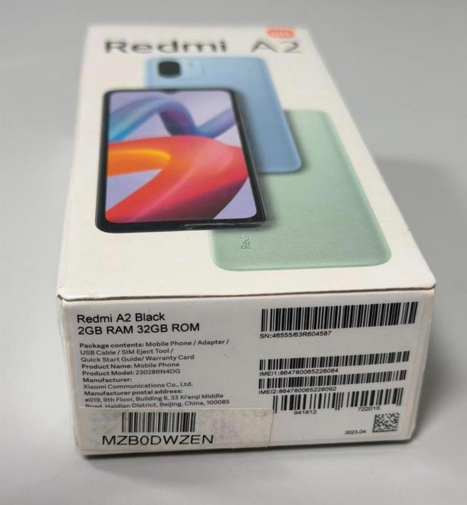 Xiaomi Redmi A2 Black 32GB - NIEUW SEALED mobiele telefoon, Overige modellen, Nieuw, Ophalen of Verzenden, H