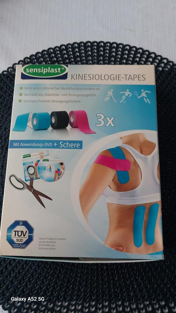 Sensiplast Kinesiologie Tape Set - Nieuw, Sport en Fitness, Ophalen of Verzenden, Nieuw, Rug, Overige typen