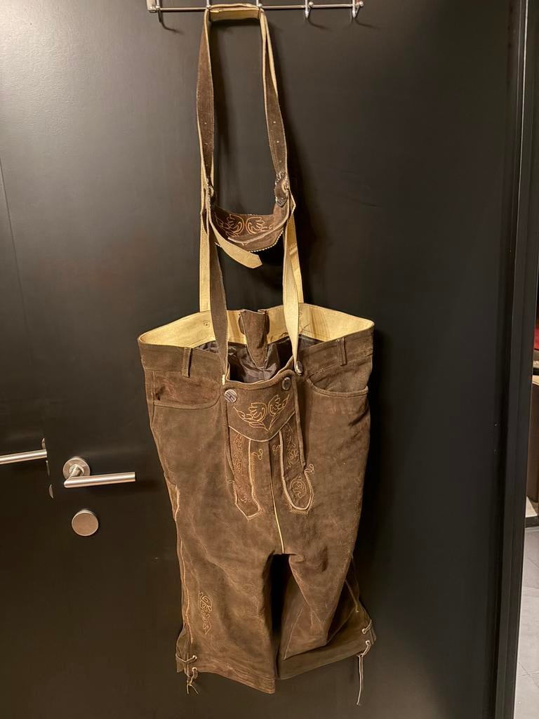 Leder hosen maat 58, Maat 46/48 (XL) of groter, Ophalen of Verzenden, Overige thema's, Kleding