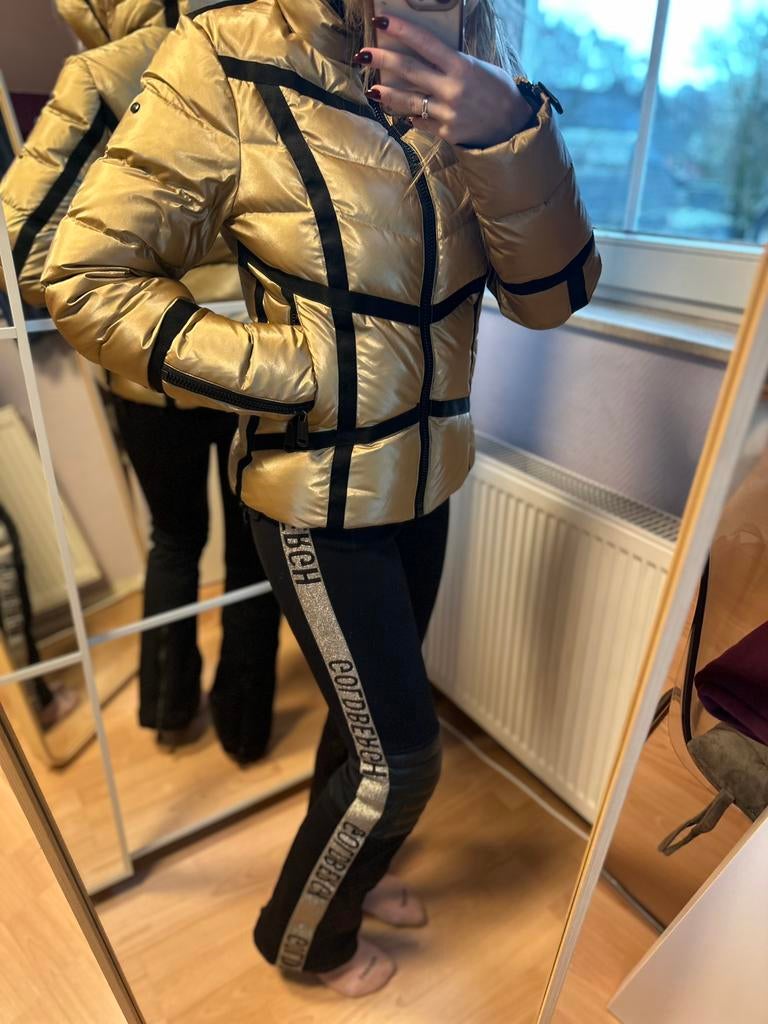 Goldbergh Ski jas+broek, Ophalen, Zo goed als nieuw, Maat 36 (S), Zwart