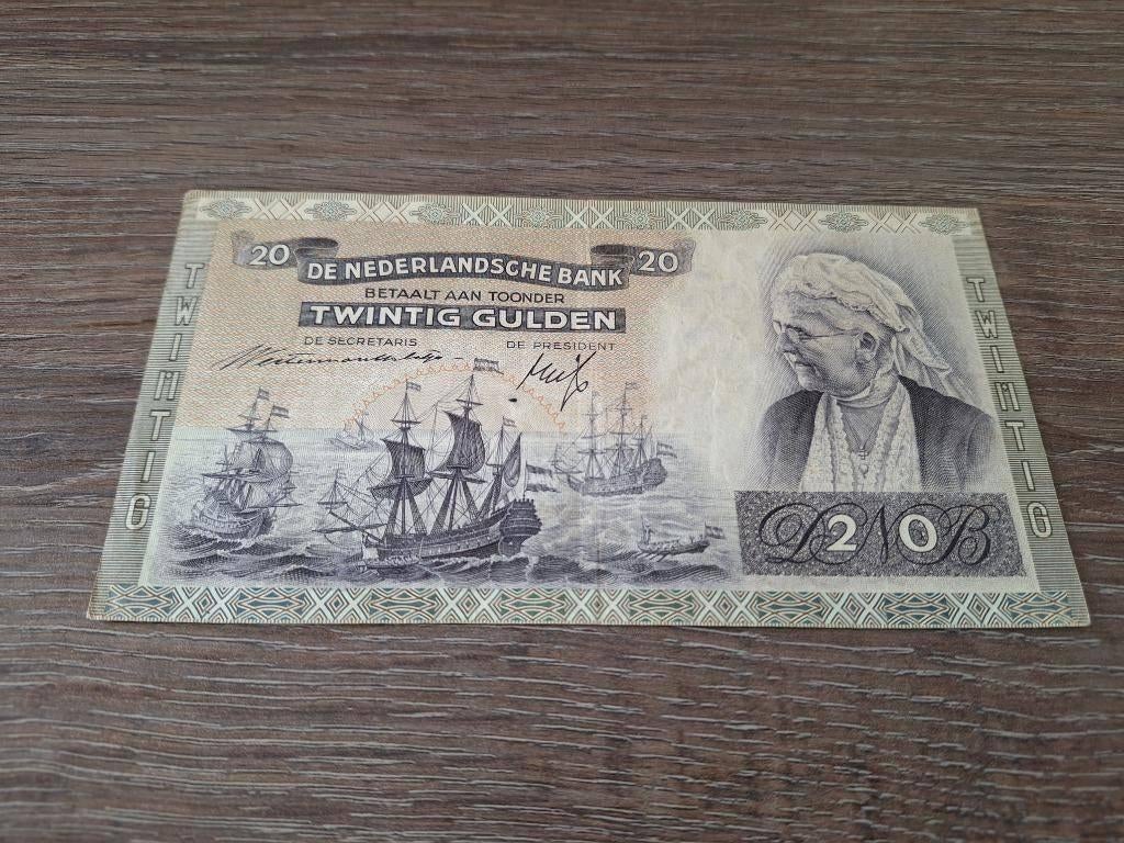 Mooi replacement biljet 20 gulden Emma, 1941, Ophalen of Verzenden, 25 gulden