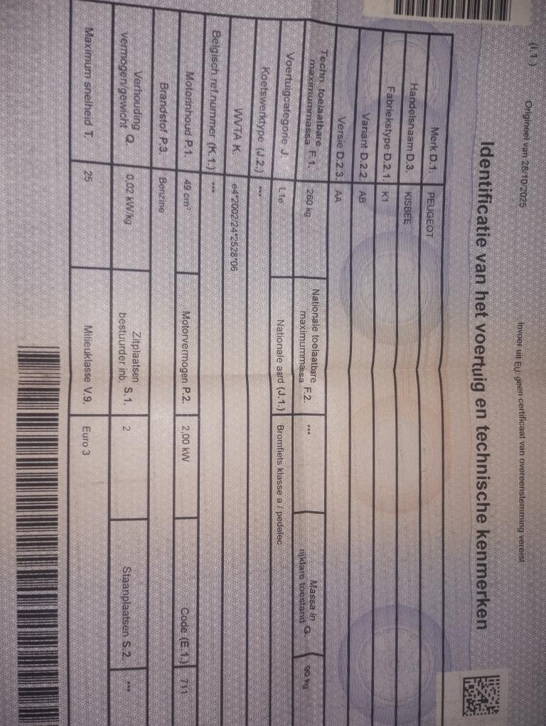 Kisbee RS A-klasse scooter, Ophalen, Gebruikt, Benzine, Overige modellen