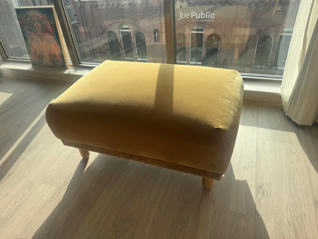 Sir Hocker Heritage mustard van Sissy Boy, Ophalen, Zo goed als nieuw, Stof, Rechthoekig