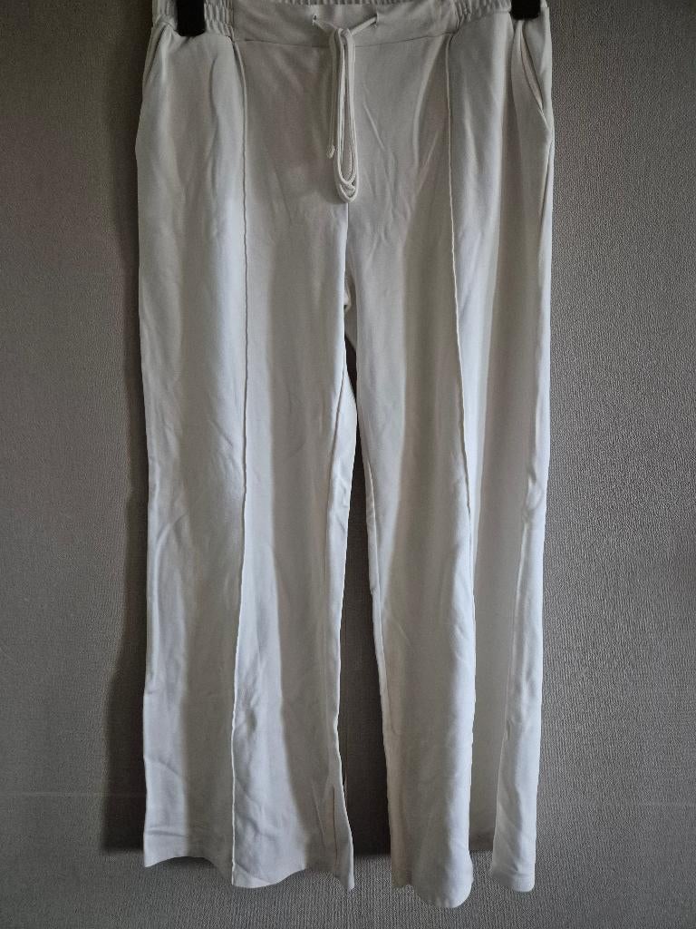 Wijde soepele pantalon 40/42 Vera Jo, Wit, Vera Jo, Maat 42/44 (L), Ophalen of Verzenden