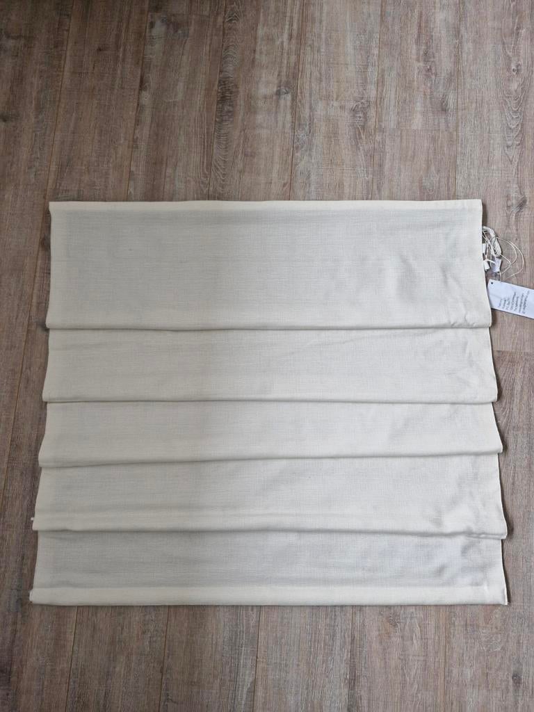 Vouwgordijn creme lichtdoorlatend 100x140, 120 cm of meer, Ophalen of Verzenden, Katoen, Nieuw