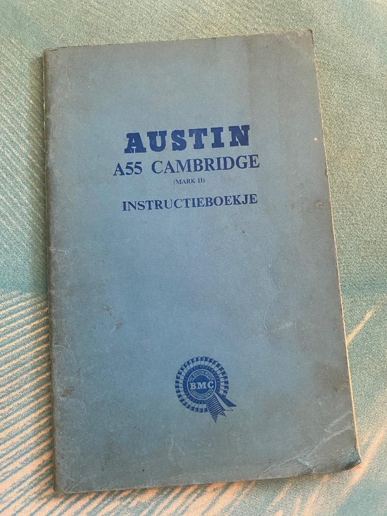 Instructieboekje voor de Austin De A55 Cambridge Mark II., Ophalen of Verzenden