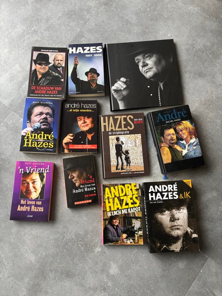 André Hazes Boeken Collectie - 10 stuks, Ophalen of Verzenden, Gelezen, Personen