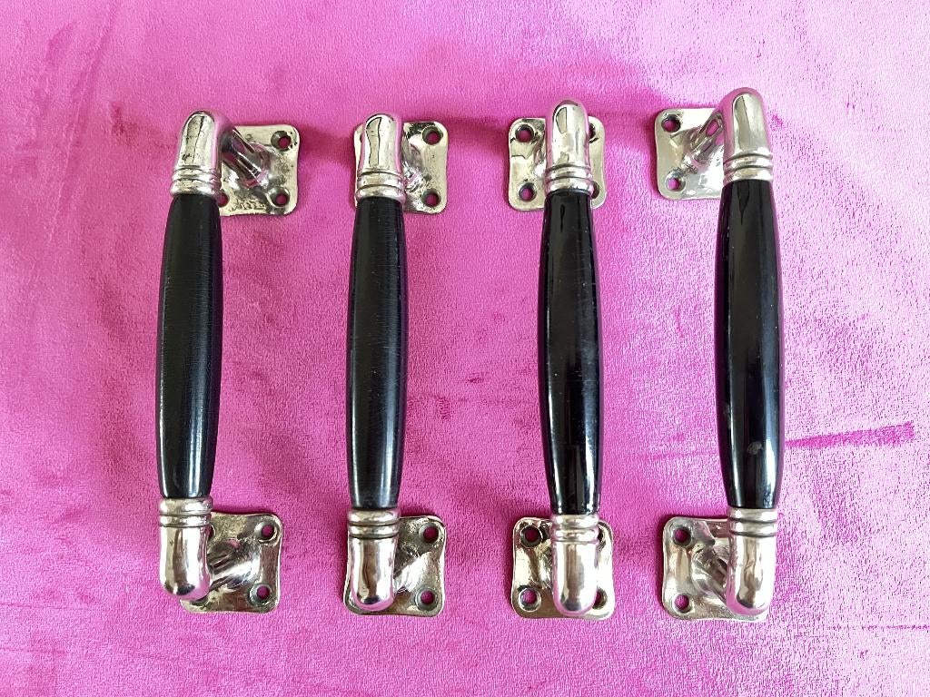 Antieke deurgrepen met bakeliet , deur greep, klapdeur, deur