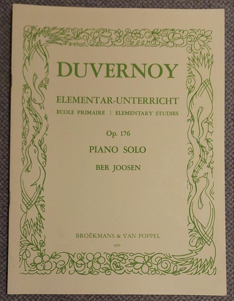 Nieuw voor piano: Duvernoy Op. 176, Muziek en Instrumenten, Bladmuziek, Klassiek, Les of Cursus, Nieuw, Ophalen of Verzenden