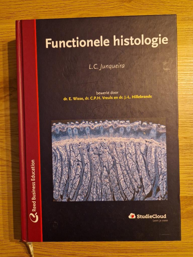 Functionele histologie, boek geneeskunde, verpleegkunde, Ophalen of Verzenden, Beta, Zo goed als nieuw, Niet van toepassing