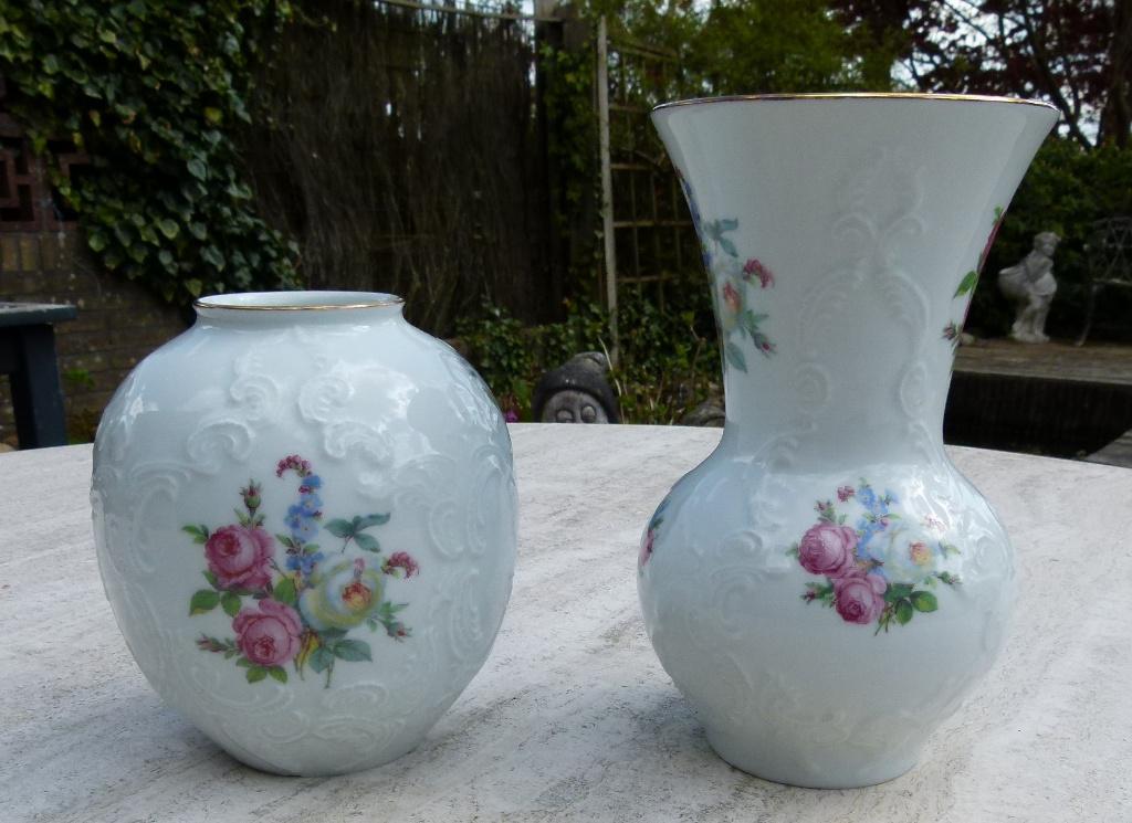 Super Rode Roos KPM Royal Porzellan Bavaria Handarbeit Vazen, Ophalen of Verzenden
