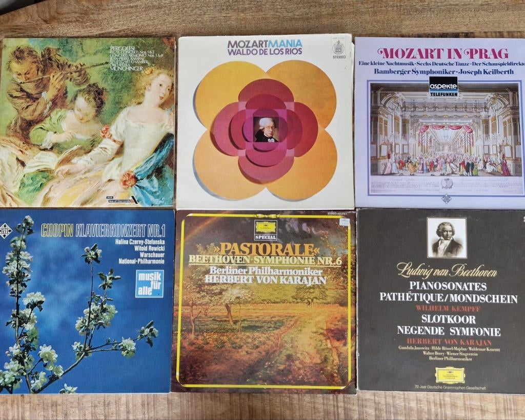 10 LP's klassieke muziek o.a Beethoven, Cd's en Dvd's, Vinyl | Klassiek, Gebruikt, Overige formaten, Overige typen, Ophalen of Verzenden