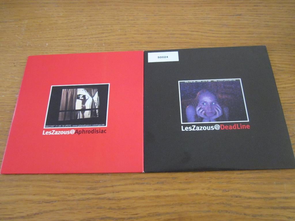 Les Zazous 2 Cardboard CD Singles in een prima staat!, 2 t/m 5 singles, Ophalen, Gebruikt, Pop