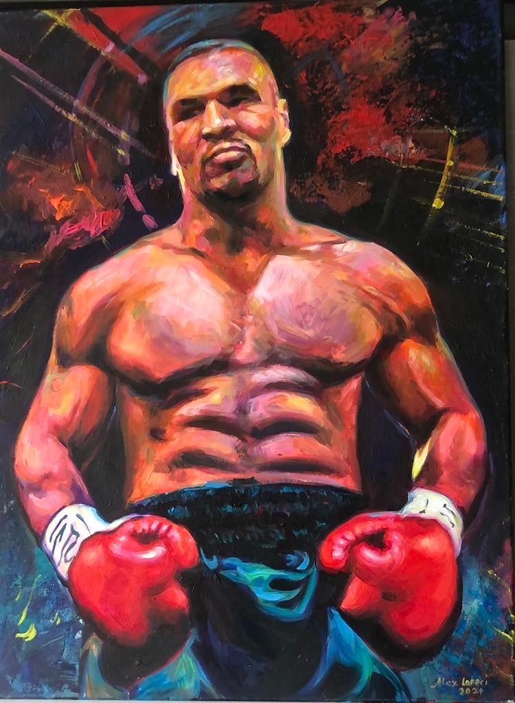 Alex L- Mike Tyson- Handgeschilderd (100%)- Uniek, Ophalen of Verzenden