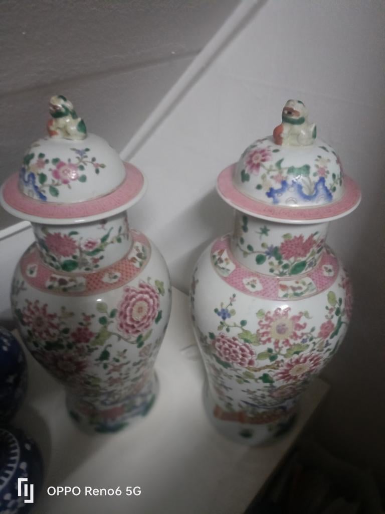 Antieke Chinese vazen met deksel, Antiek en Kunst, Antiek | Vazen, Ophalen