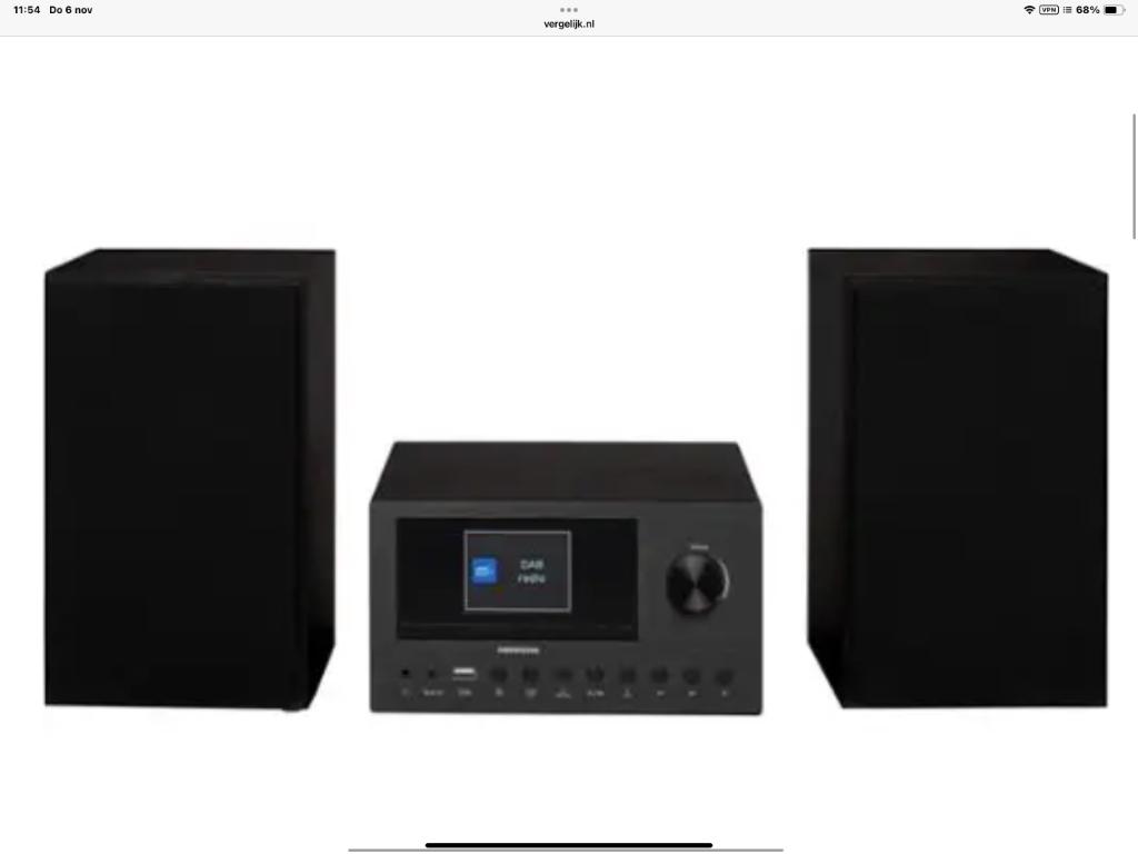 MICRO Medion P85003: DAB+, radio, CD. Zwarte uitvoering, Nieuw, Tuner of Radio, Microset, Ophalen