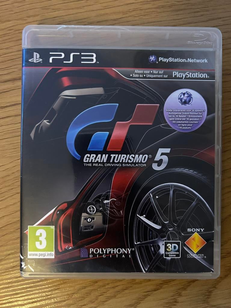 Gran Turismo 5 PS3 Hoesje, 1 speler, Racen en Vliegen, Ophalen of Verzenden, Zo goed als nieuw