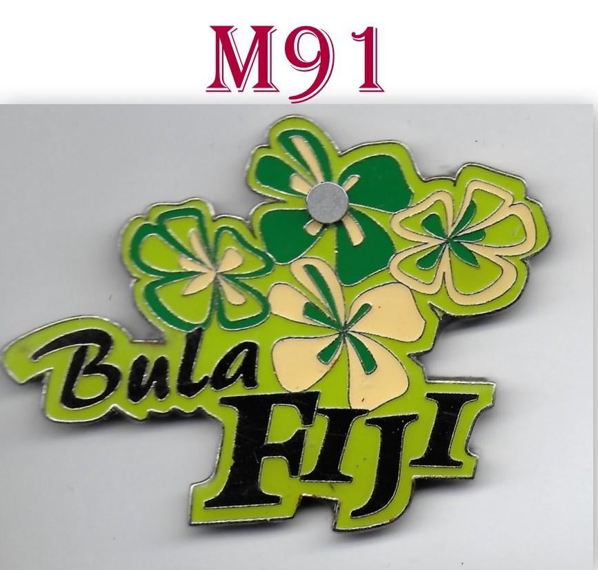 M91 Koelkastmagneet Bula Fiji (welkom op de Fiji eilanden), Ophalen of Verzenden, Zo goed als nieuw